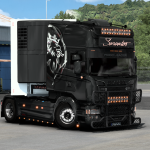 Scania R Sarantos "Grey Frigo Leader" Combo Skin (RJL)