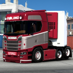 Scania S580 Røling Combo Skin (Scania S SCS & Eugene)