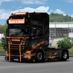 Scania R Black Is Back Skin (RJL)