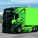 Scania 660S Muller "Royal Flush" Combo Skin (Scania S SCS & Eugene)