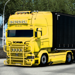 Scania R Oikonomou Yellow Combo Skin (RJL)