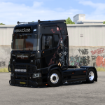 Scania S Szakács “Black Raven” Skin (Scania S SCS & Eugene)