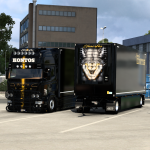 Scania R560 Efmorfia Kontos Black Combo Skin (RJL Tandem)
